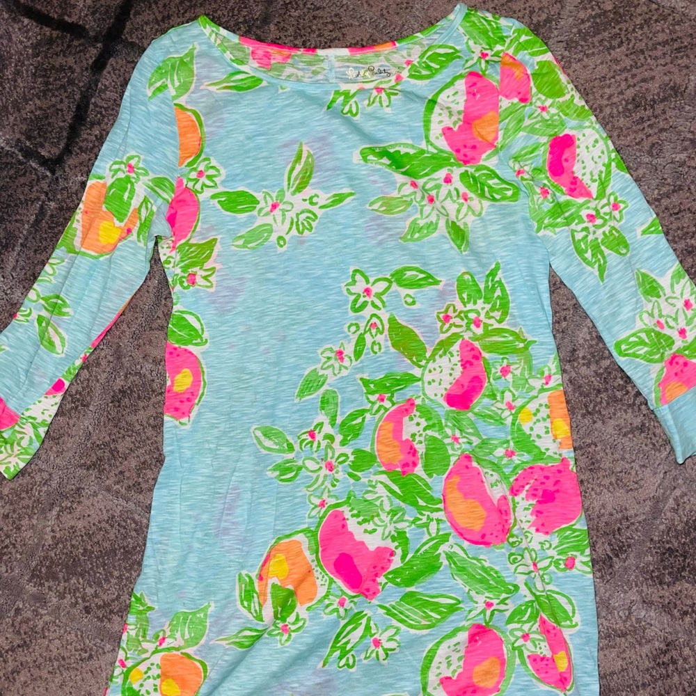 Lilly Pulitzer real/blue/pink dress